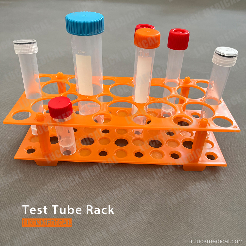 Rack de tube à centrifugeuse à double fonction en plastique