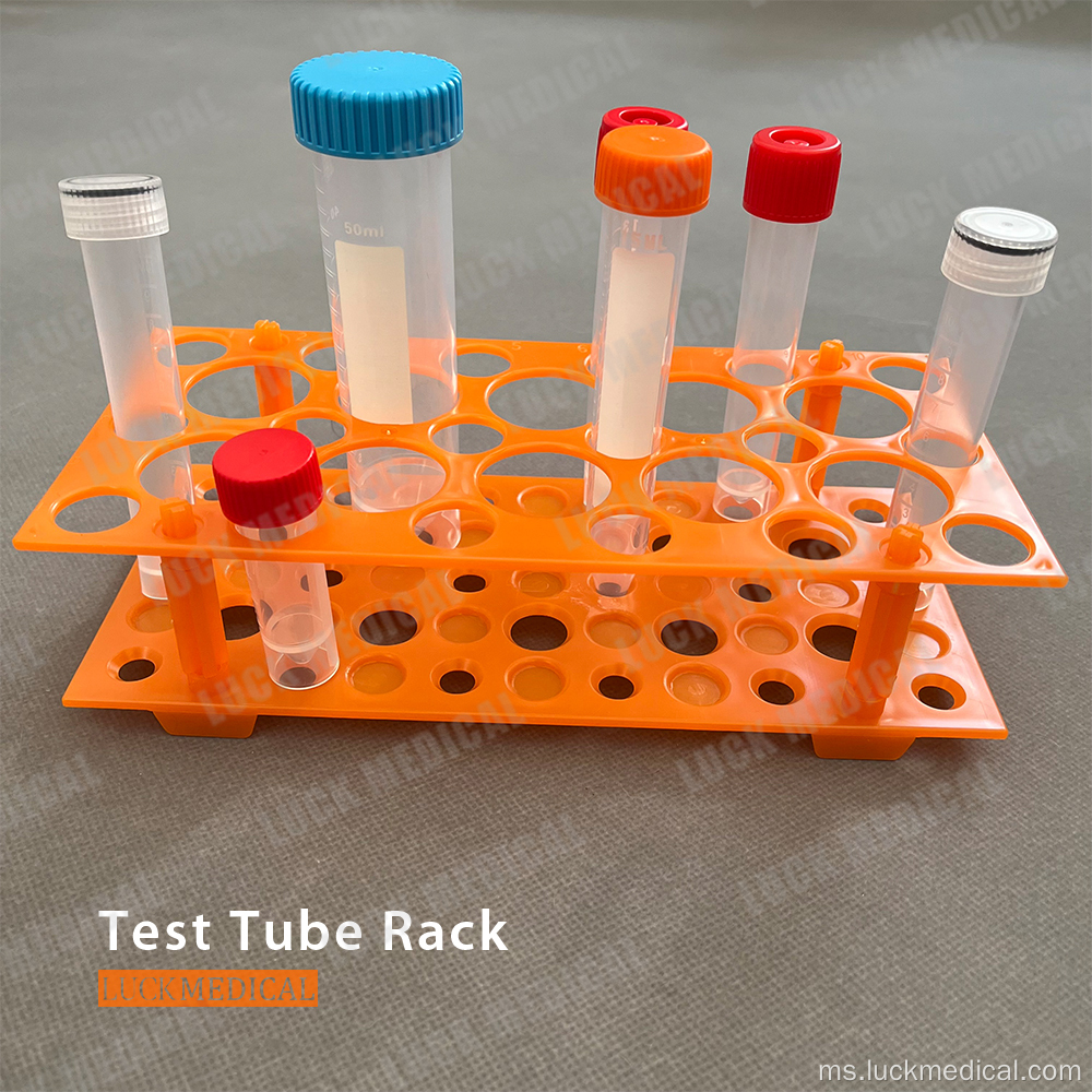 Rak tiub centrifuge dua fungsi plastik