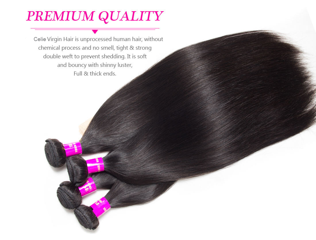 Wholesale 10A Grade Mink Brazilian Straight Human Hair Weave Bundles With Closure 100% Human Hair Extension