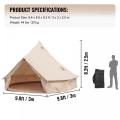 Outerlead 4 Seasons Breathable Canvas Family Bell Tent