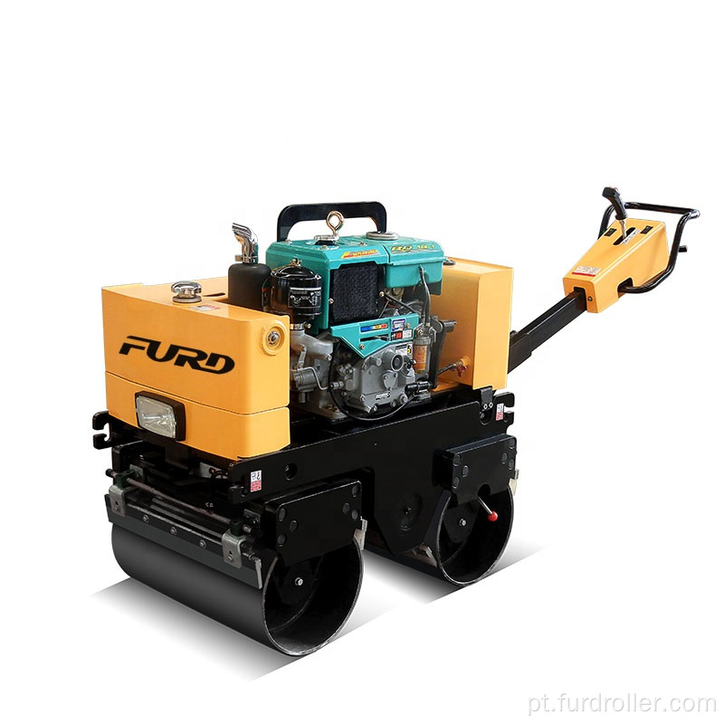 Pequeno compactador vibratório de solo com rolo compactador hidráulico de transmissão FYL-800CS