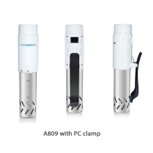 Elegant White Smart Sous Vide Machine with Recipe for Beef Meat Cooker