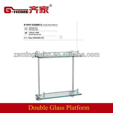 double layer glass platform SUS304 stainless steel racks