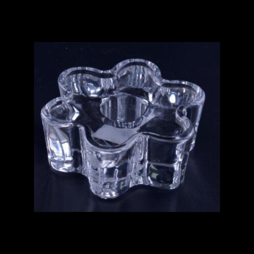 Candelero de cristal Lotus Tealight