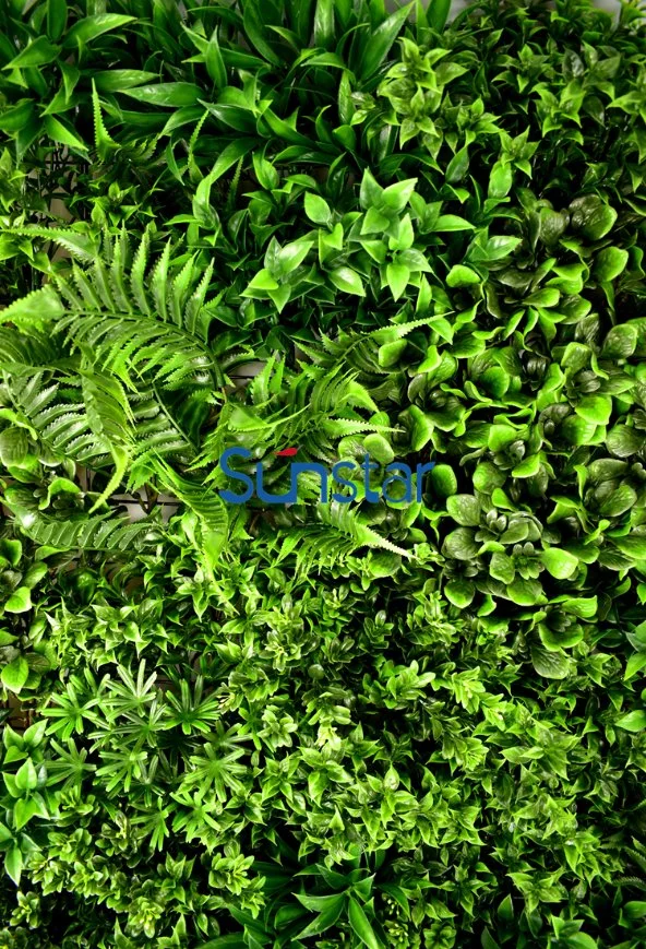 Outdoor UV Protected Artificial Plants Green Wall Panel 80X80cm Home Decoration 51267