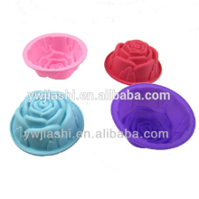 Rose shaped silicone muffin case,cake mould