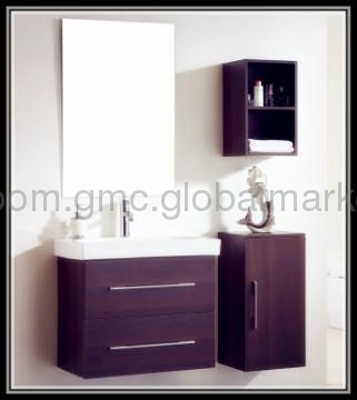 Walnut Melamine MDF Bathroom Furniture Cabinets