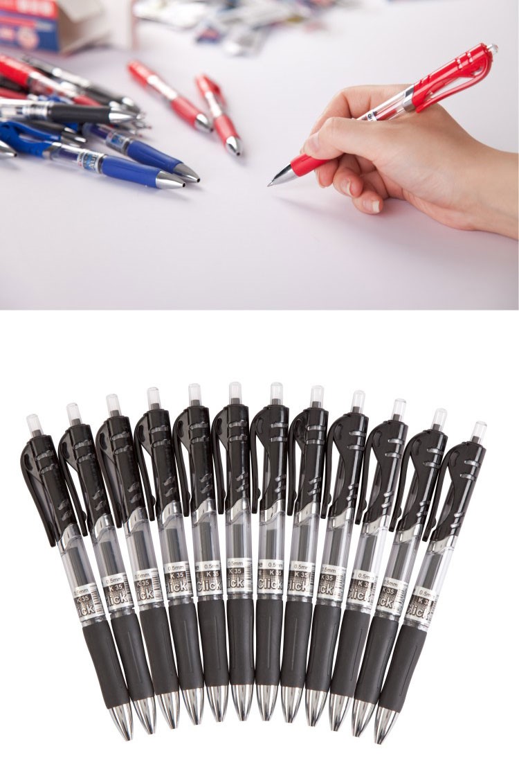 Office Stationery Competitive Price writing instrument 0.5mm retractable gel pen