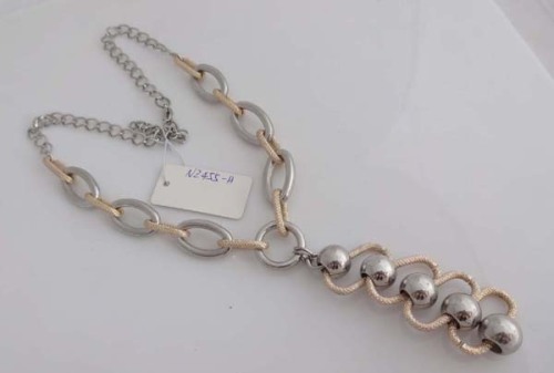 SPECIAL UNIQURE DESIGN GOLD RHODIUM CHAIN LINKING PENDANT NECKLACE FOR WOMEN