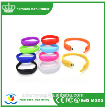 4GB-32GB Colorful Silicon Bracelet Wristband USB Flash Drive Silicone USB Stick Pendrive