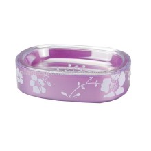 Noble Plastic Violet Soap Dish Printed Plastic Soap Dishes