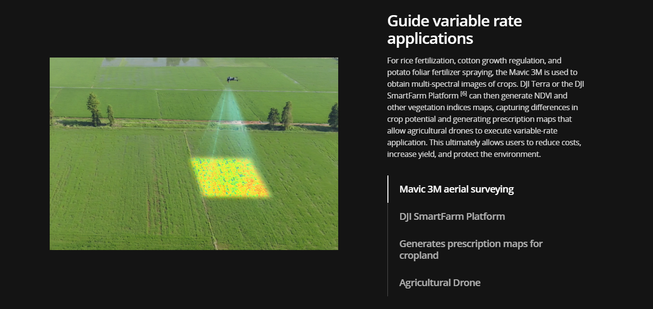 DJI Mavic 3M Combines an RGB Camera with a Multispectral camera VS P4 Multispectral