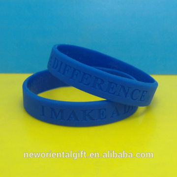 high quality debossed silicone wristbands