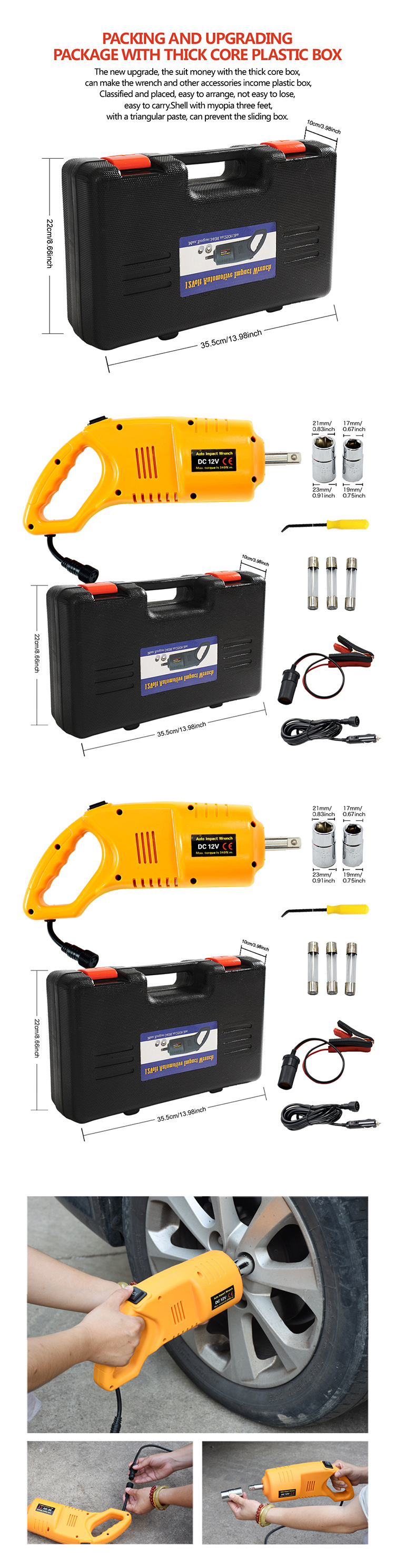 Torque ajustável do fornecedor de fábrica melhor chave de impacto elétrica portátil