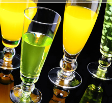 Creative transparent glass juice cup