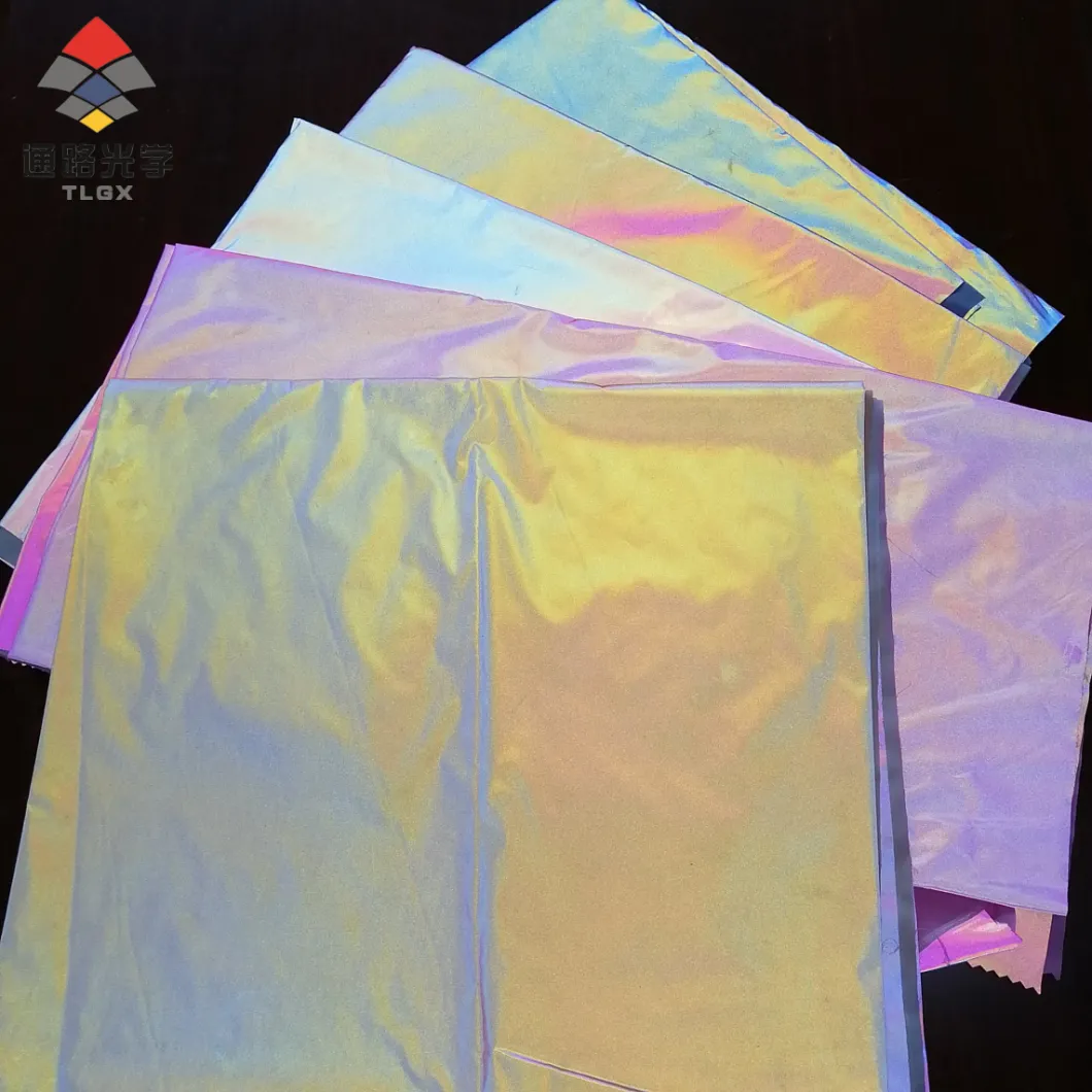 High Reflective Fabric Clothing Material for Fashion Sport Wear Reflective Fabric Apparel