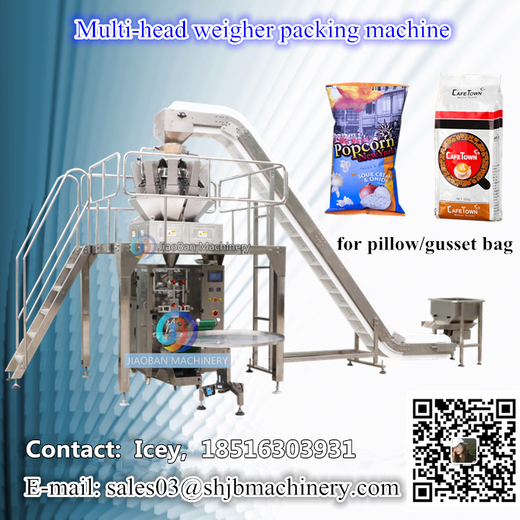 Fully automatic sachet tortilla crisps rice crispy puffed food popcorn bag packing machine corn tortilla chips packaging machine