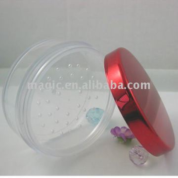 loose mineral powder jar plastic powder jar loose powder sifter jars