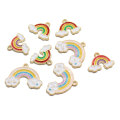 Płaskie plecy metalowe kolorowe koraliki chmurowe 2*14*18m z 2mm otworem Diy Craft Accessory Party Ornament