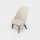 Houten High Back Gestoffeerde Solo Dining Chair