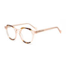 Round Shape Pink Color Cool Colors Nice Looking Acetate Glasses