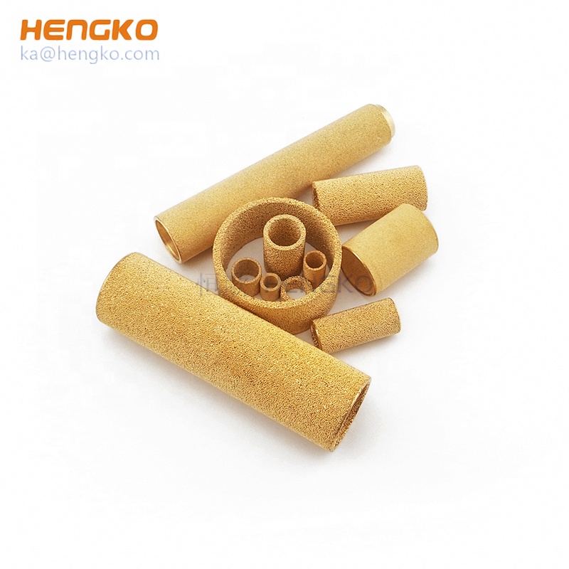 Sintered porous metal micron bronze copper oil filter tube