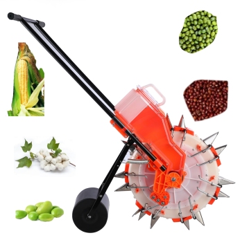 Small Hand-Propelled Corn Planter Seeder Transplanter