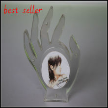 acrylic hand-shaped photo funny frames display holders
