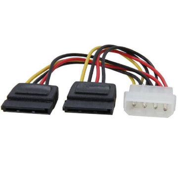 Molex to SATA Power Y Splitter Cable