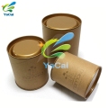 Tubo de papel de té de encargo de la muestra libre, caja de embalaje del tubo de la cartulina para la comida