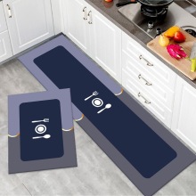 YJ 2-Piece Cushioned Kitchen Floor Mat Set - Non-Slip & Waterproof