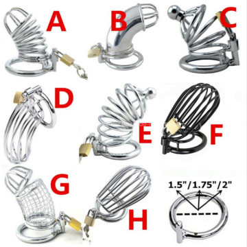 Male Cock Cage Chastity Device with Penis Ring