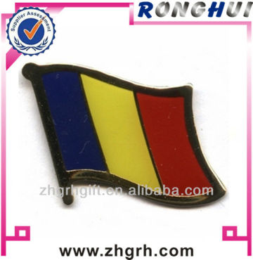 Romania Rumania Metal flag lapel pins badge