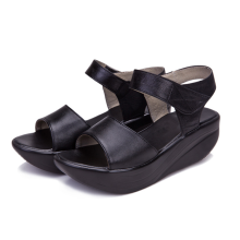 Summer Leather Sandals for Women: Open-Toe Flat Styles