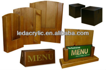 Wooden Menu Holders