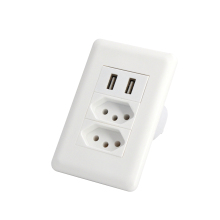 Multi Socket SAFELINE USB Wall Socket with USB Connection for Brazil - Presa