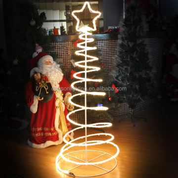 1.8m LED Spiral Tree Light: Brighten Your Holidays
