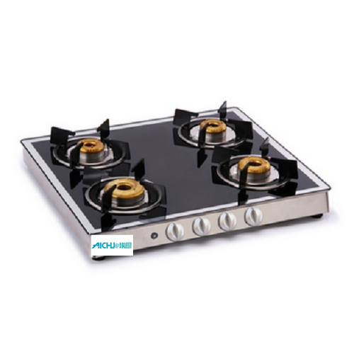 Gas Stove Forged Burners Mirror Finish Auto Ignition