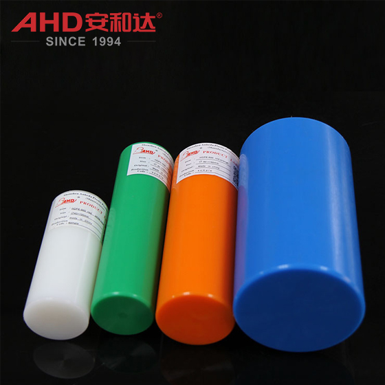 Barra de plástico mecanizable HDPE naranja Orange HDPE machinable plastic bar