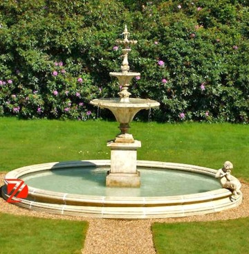 outdoor water stone fountains