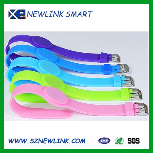 ISO 14443A waterproof RFID Silicone wristband / nfc silicone bracelet -NTAG 213