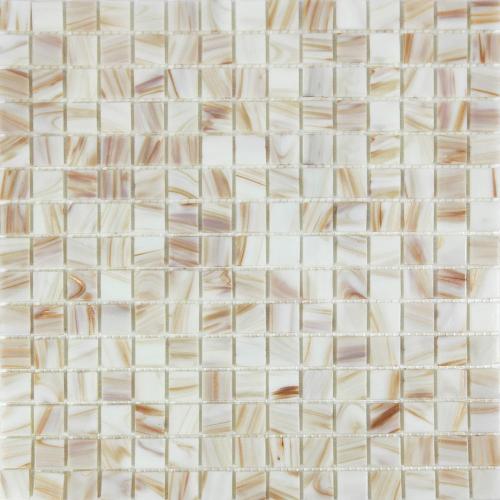 Gold line Lotus color elegant molten glass mosaic