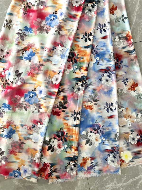 High-quality Screen Printed Viscose Fabrics For Garment