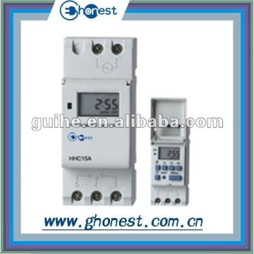 DHC15 weekly programmable din rail timer switch