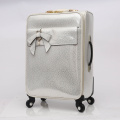 Travel trolley luggage PU suitcase cosmetic bag