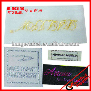fashion clothing woven labels,high quality garment woven label,custom garment woven label