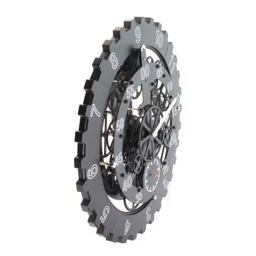 18 Inch Cool Back Gear Wall Clock