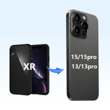 iPhone XR Housing Conversion for 15, 15 Pro, 13, 13 Pro Back Cover