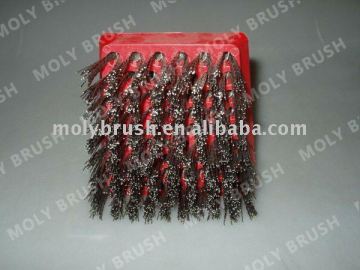 Frankfurt steel wire stapled set flat brush