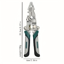 Green foldable flat wire strippers